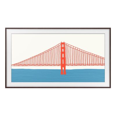 Samsung Frame 85" Customizable Bezel Compatible with Samsung 2021-2024 The Frame TVs - Modern Brown