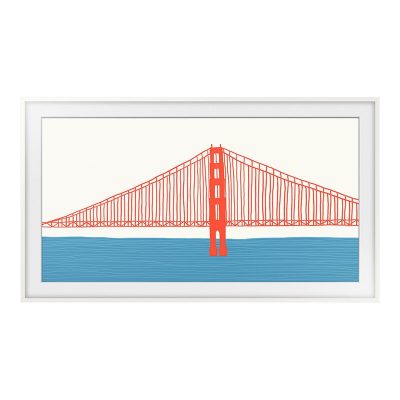 Samsung Frame 85" Customizable Bezel Compatible with Samsung 2021-2024 The Frame TVs - White