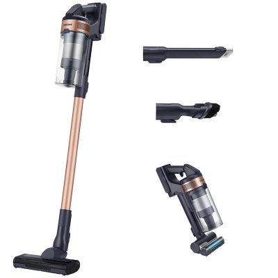 Samsung Jet 60 Pet Cordless Stick Vacuum with Mini-Motorized Tool, Crevice Tool, Combination Tool, 1 Battery, 40 Minute Runtime - Rose Gold
