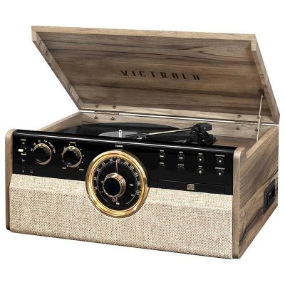 Victrola The Empire 6-in-1 Wood Record Player