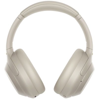 Sony - WH-1000XM4 Wireless Noise-Cancelling Over-the-Ear Headphones - Silver