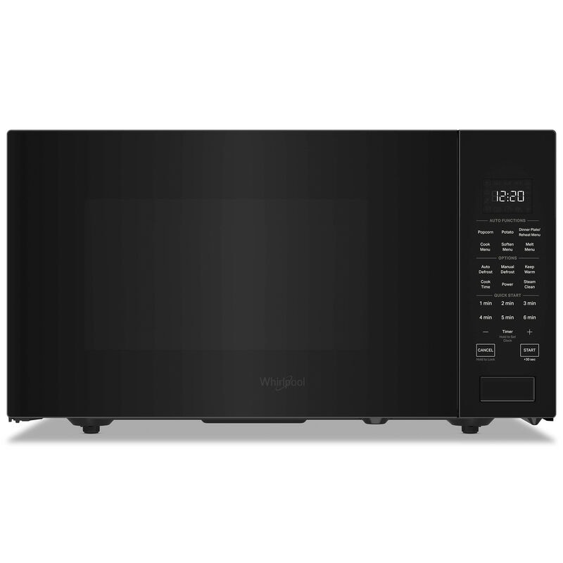 Whirlpool 22 in. 1.6 cu. ft. Countertop Microwave with 10 Power Levels & Sensor Cooking - Black