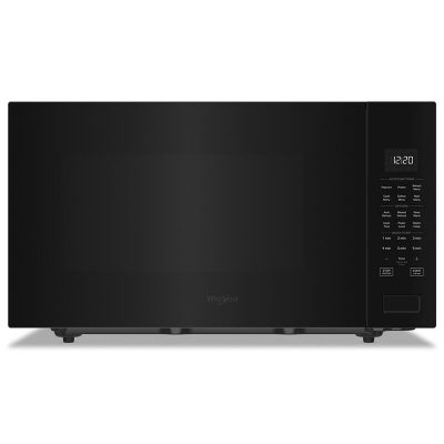 Whirlpool 25 in. 2.2 cu. ft. Countertop Microwave with 10 Power Levels & Sensor Cooking Controls - Black