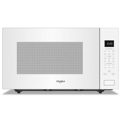 Whirlpool 25 in. 2.2 cu. ft. Countertop Microwave with 10 Power Levels & Sensor Cooking Controls - White