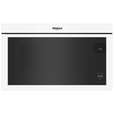 Whirlpool 30 in. 1.1 cu. ft. Over-the-Range Microwave with 10 Power Levels, 300 CFM & Sensor Cooking Controls - White