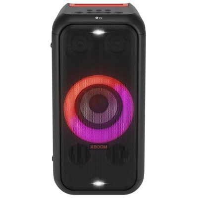 LG XBOOM Portable Tower Speaker with Multi-Ring Lighting - Black