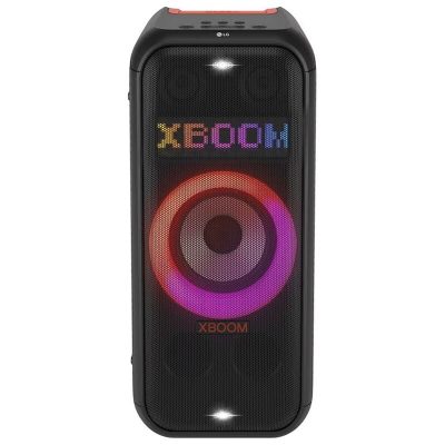 LG XBOOM Portable Tower Speaker with Pixel LED Lighting - Black