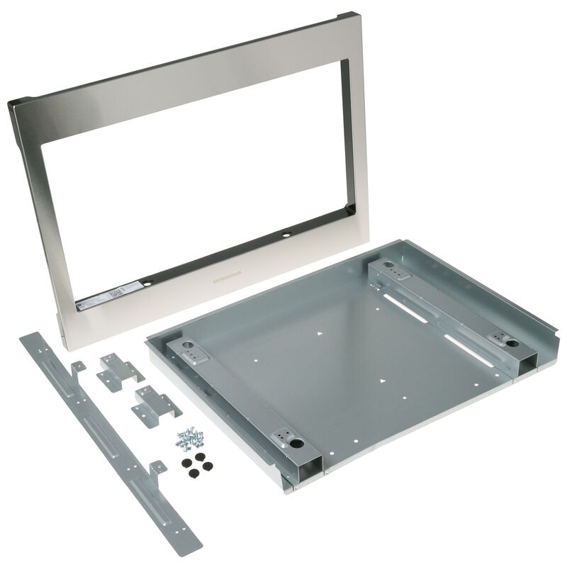 Monogram 27 in. Built-In Trim kit for Microwaves - Stainless Steel