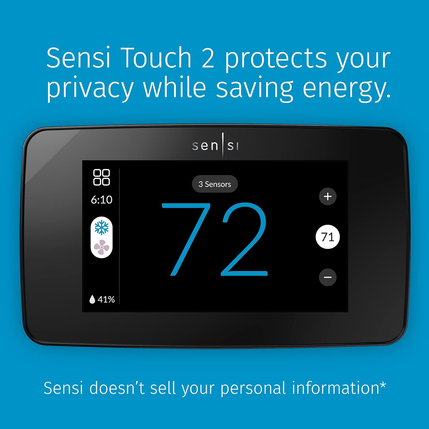 Sensi Touch 2 Smart Thermostat with Touchscreen Color Display - Image 3