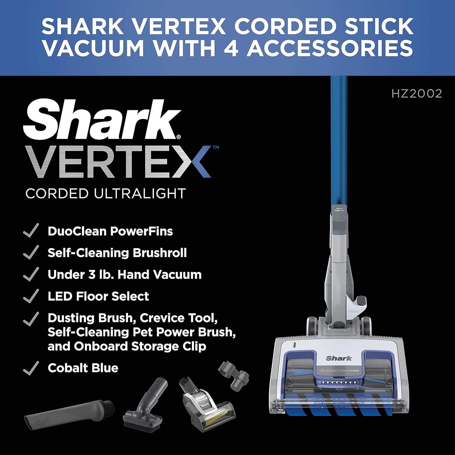 Shark Vertex Cordless Stick Vacuum with DuoClean PowerFins - Image 5