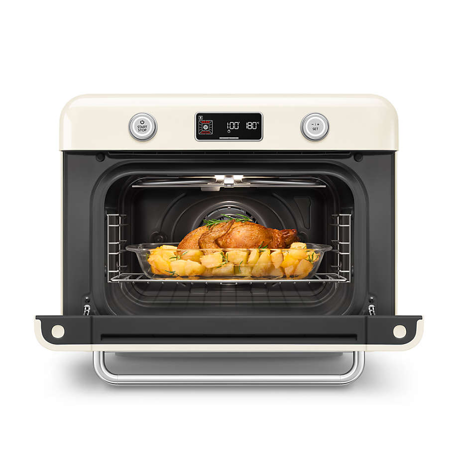 SMEG Cream Countertop Air Fry Oven With Steam - Image 8