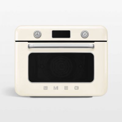 SMEG Cream Countertop Air Fry Oven With Steam