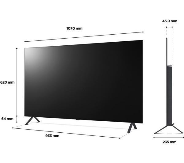 LG OLED48A26LA 48′ Smart 4K Ultra HD HDR OLED TV with Google Assistant & Amazon Alexa - Image 2