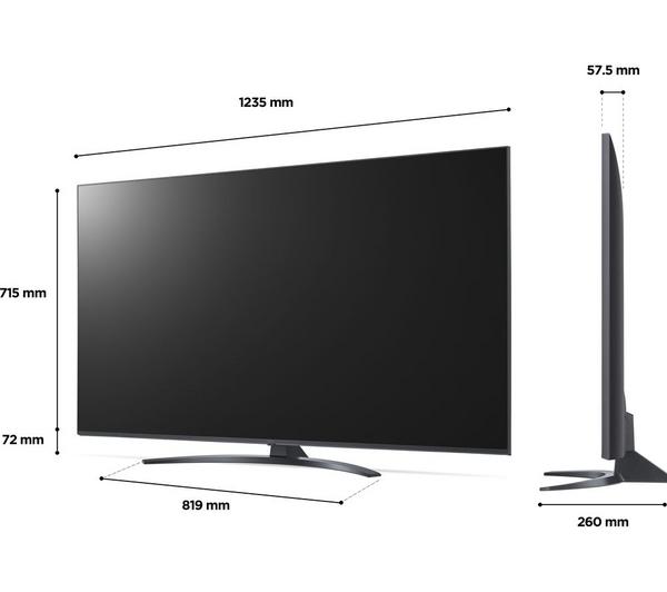 LG 55UQ81006LB 55′ Smart 4K Ultra HD HDR LED TV with Google Assistant & Amazon Alexa – Dark Iron Grey - Image 4