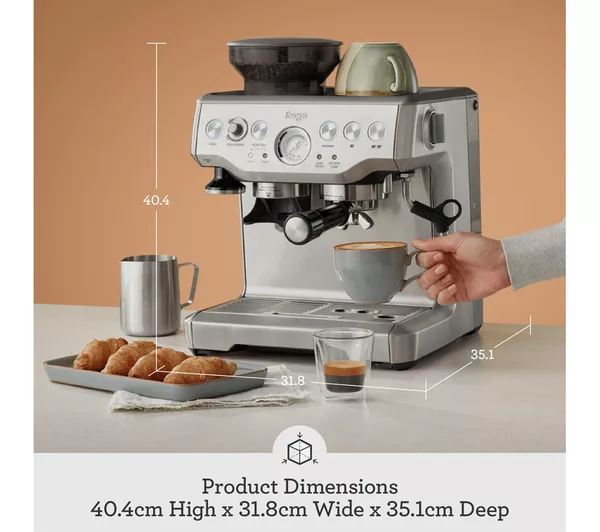 SAGE The Barista Express BES875 Bean to Cup Coffee Machine - Stainless Steel - Image 8