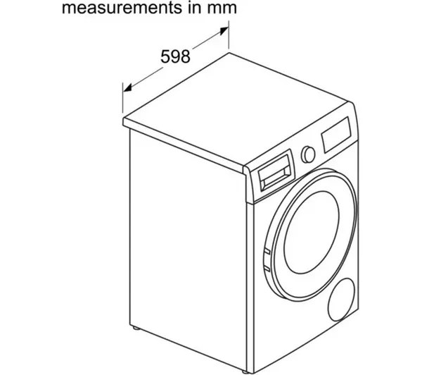 BOSCH Series 4 WNA134U8GB 8 kg Washer Dryer - White - Image 5