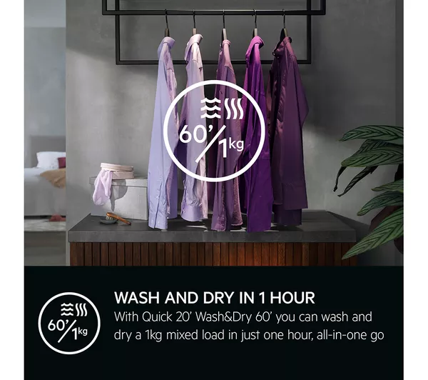 AEG 7000 Series L7WC84636BI Integrated 8 kg Washer Dryer - Image 8