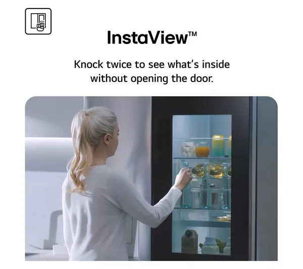 LG InstaView GSGV81PYLL American-Style Smart Fridge Freezer - Prime Silver - Image 5