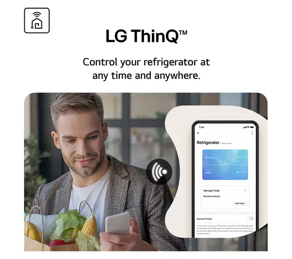 LG InstaView GSGV81PYLL American-Style Smart Fridge Freezer - Prime Silver - Image 7