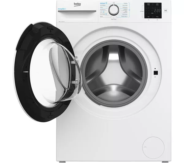 Beko EnergySpin™ BM3WT3941W 9kg Washing Machine with 1400 rpm - White - A Rated - Image 4