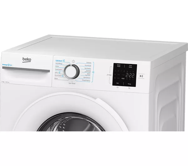 Beko EnergySpin™ BM3WT3941W 9kg Washing Machine with 1400 rpm - White - A Rated - Image 6
