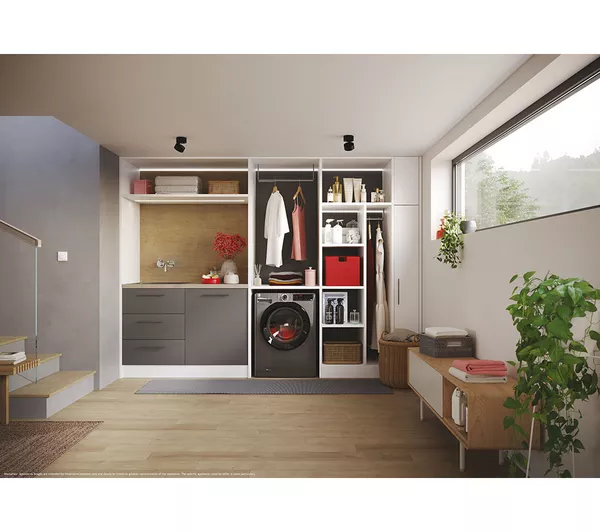 HOOVER H Wash 350 H3DPS4966TAMBR80 9 kg Washer Dryer - Graphite - Image 9