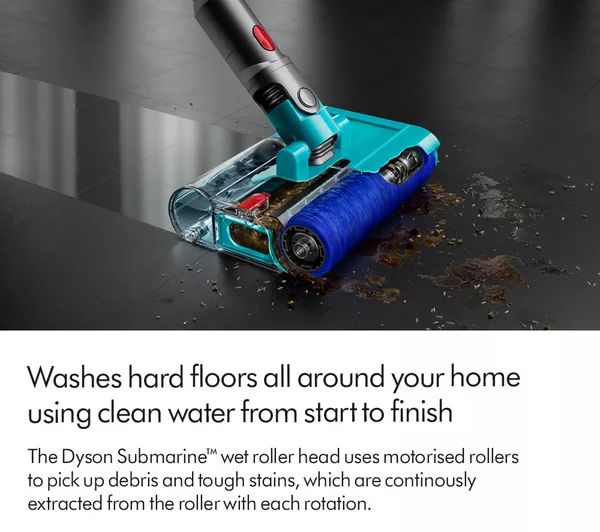 DYSON V15s Detect Submarine Cordless Vacuum Cleaner - Nickel & Yellow - Image 5