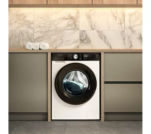 HISENSE 3S Series WD3S9043BW3 WiFi-enabled 9 kg Washer Dryer - White - Image 6