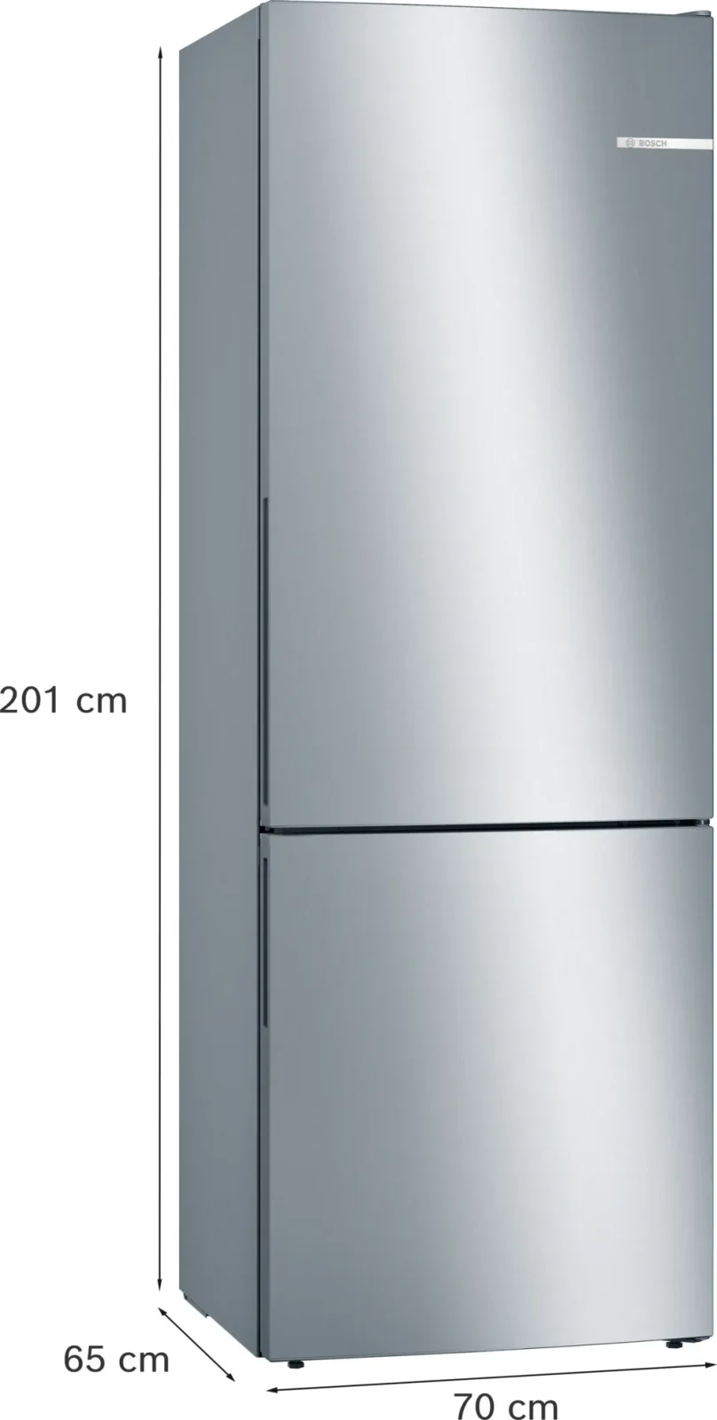 BOSCH KGE49AICAG 70/30 Fridge Freezer - Inox - Image 3