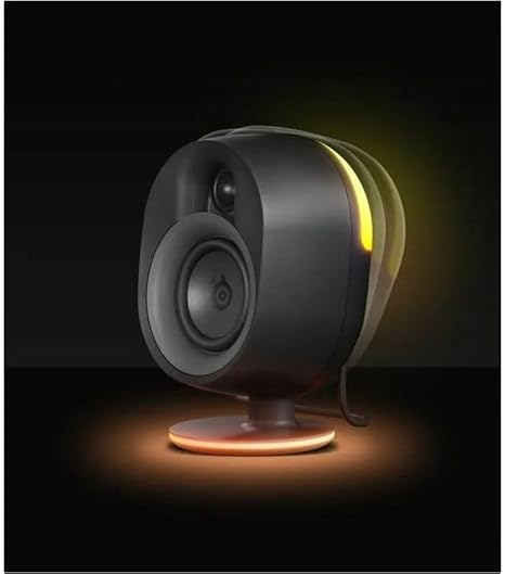 SteelSeries Arena 7 RGB Illuminated 2.1 Gaming Speakers with Powerful Bass, Subwoofer, and Bluetooth - For PC, PlayStation, Mobile - Image 2