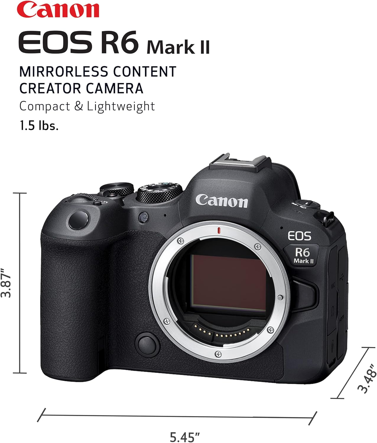 Canon EOS R6 Mark II Mirrorless Camera RF24-105mm F4-7.1 is STM Lens Kit, Full-Frame Hybrid Camera, 24.2 Megapixel CMOS Sensor, Photo and Video Capabilities, Black - Image 7