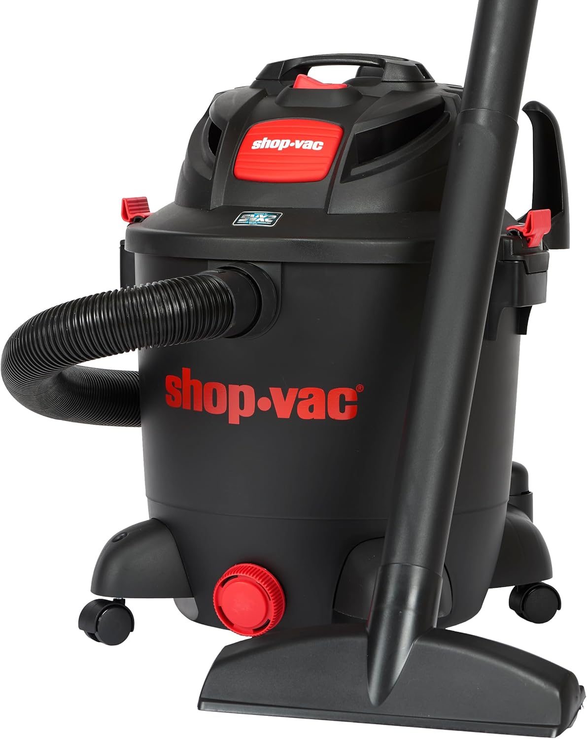Shop-Vac 8251205 12 Gallon, Wet/Dry Utility Vacuum, 5.5 Peak HP, SVX2 Motor Technology, 2.5 Inch Diameter x 8 Ft Hose, 20 Ft Cord, Black, Includes Blower Port, Ideal for Garage and Workshop - Image 2