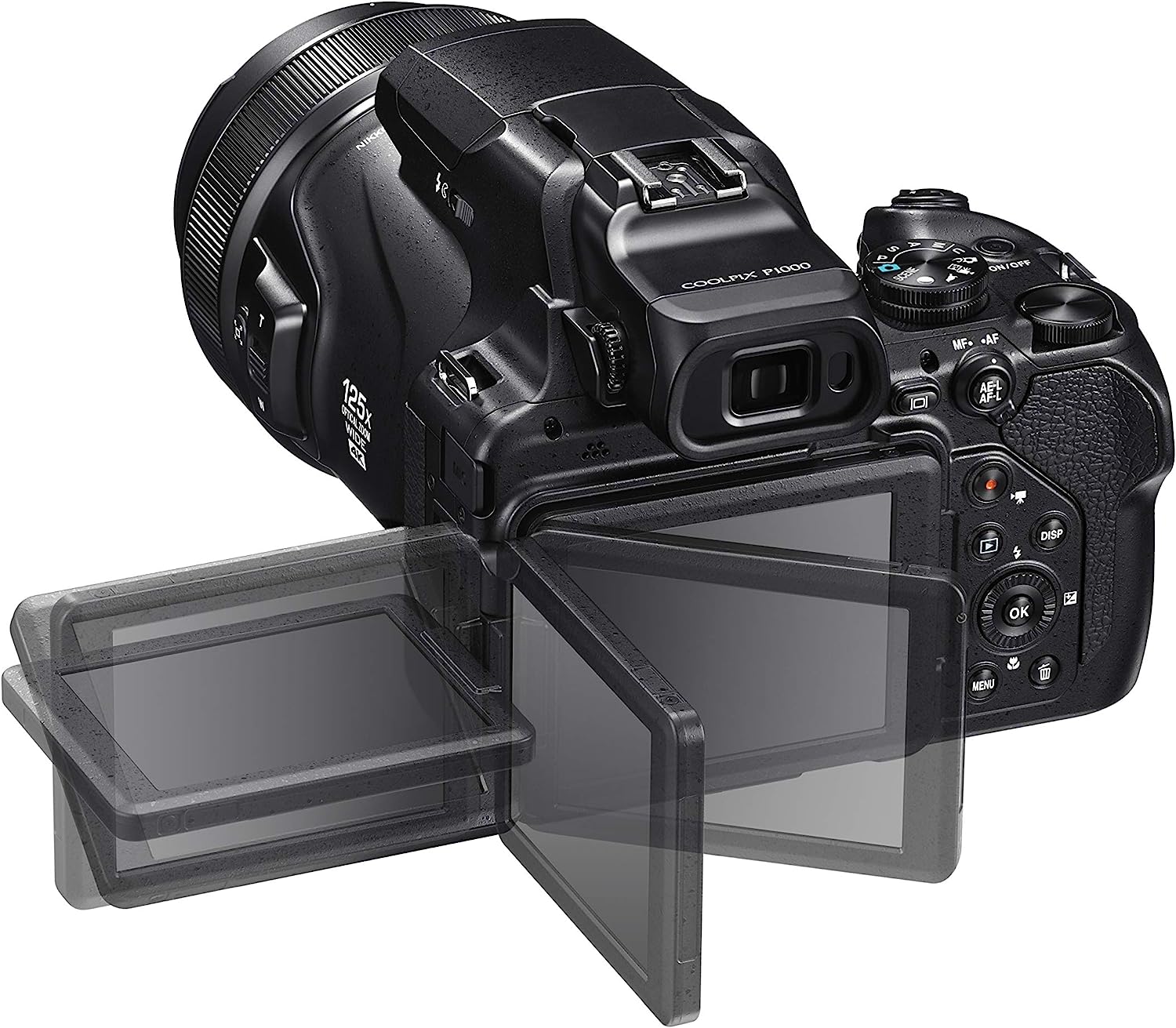 Nikon COOLPIX P1000 – Superzoom Digital Camera | 125x Optical Zoom (24–3000mm), 16MP Sensor, 4K UHD Video, Dual Detect VR, Wi-Fi & Bluetooth – Black (VQA060EA) - Image 2