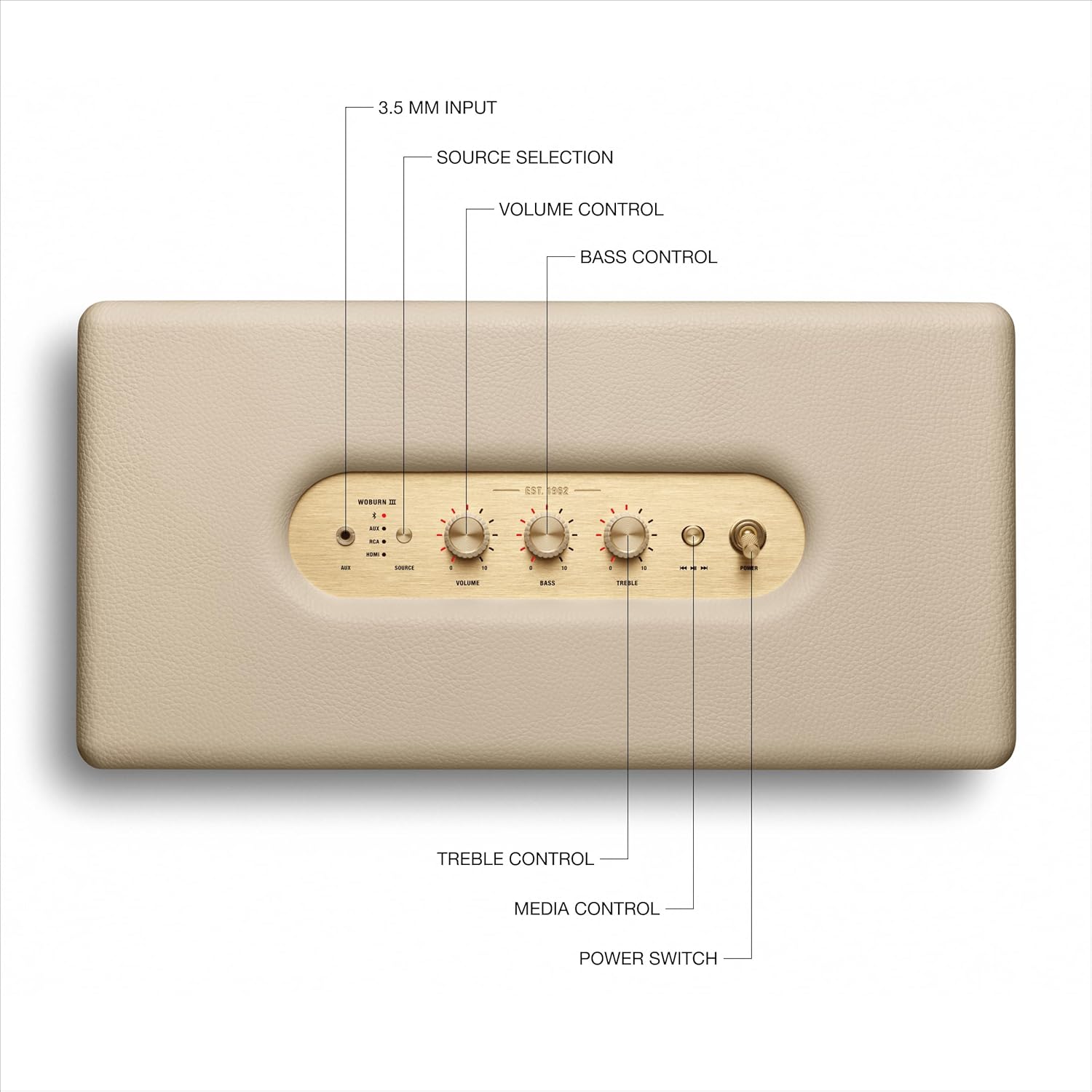 Marshall Woburn III Bluetooth Wireless Speaker - Image 3