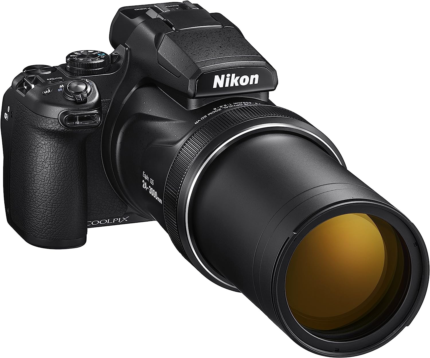 Nikon COOLPIX P1000 – Superzoom Digital Camera | 125x Optical Zoom (24–3000mm), 16MP Sensor, 4K UHD Video, Dual Detect VR, Wi-Fi & Bluetooth – Black (VQA060EA) - Image 4