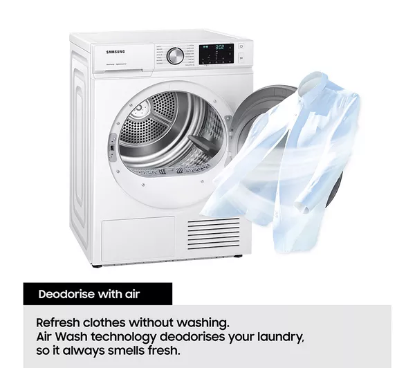 SAMSUNG Series 5 ecobubble WD80TA046BE/EU 8 kg Washer Dryer - White - Image 6