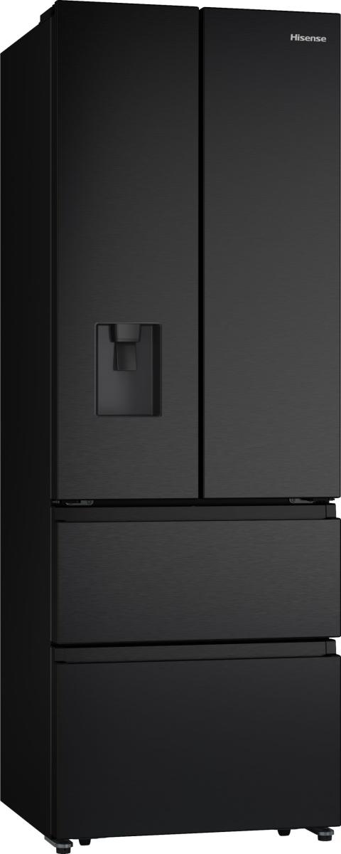 HISENSE PureFlat Slim RF632N4WFE Fridge Freezer - Black Stainless Steel - Image 2
