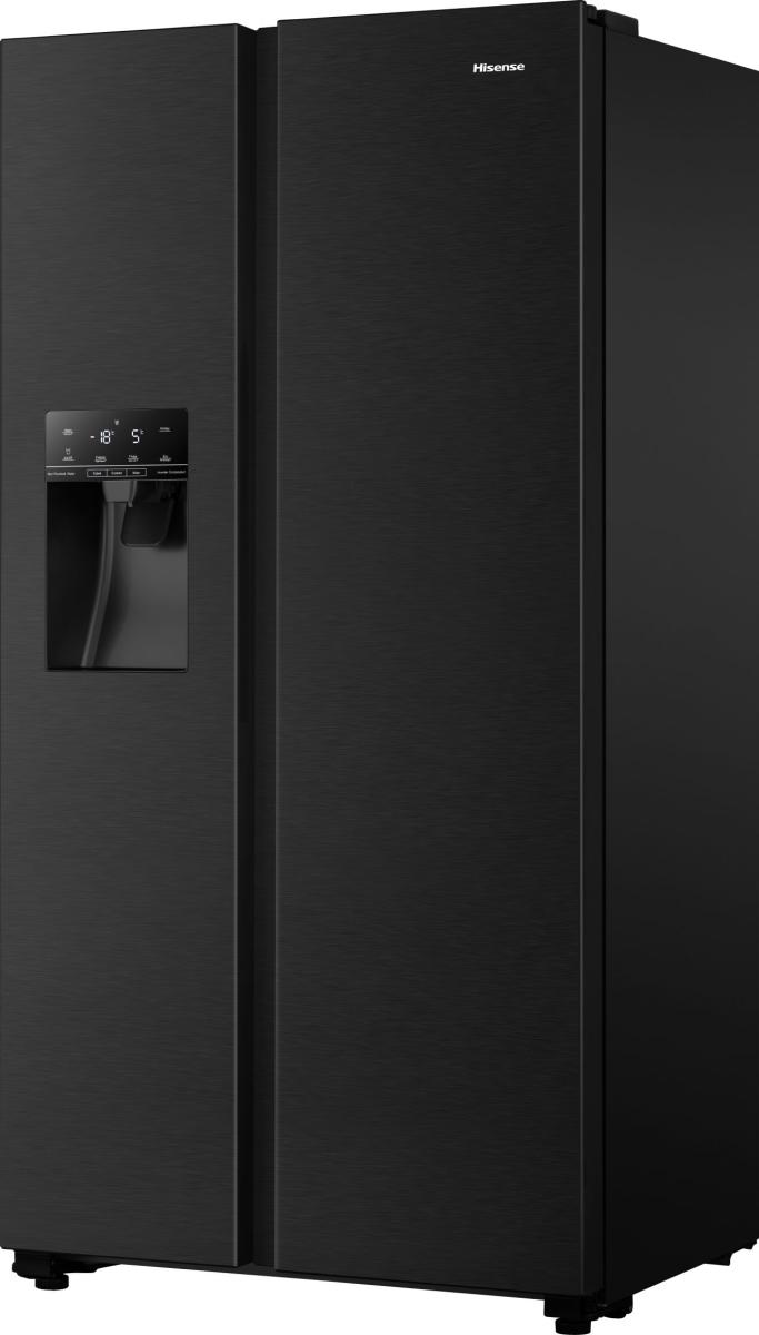 HISENSE RS694N4TFE American-Style Fridge Freezer - Black Stainless Steel - Image 5