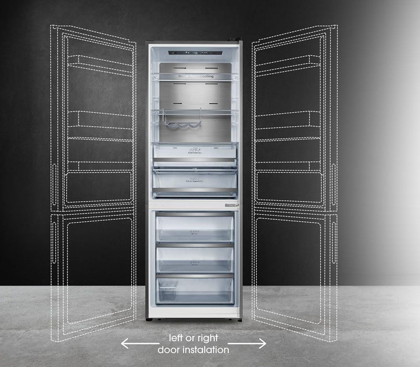 HISENSE PureFlat Slim RF632N4WFE Fridge Freezer - Black Stainless Steel - Image 6