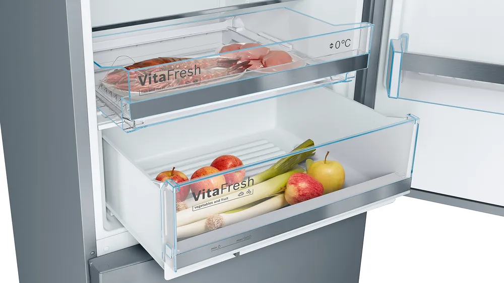 BOSCH KGE49AICAG 70/30 Fridge Freezer - Inox - Image 7