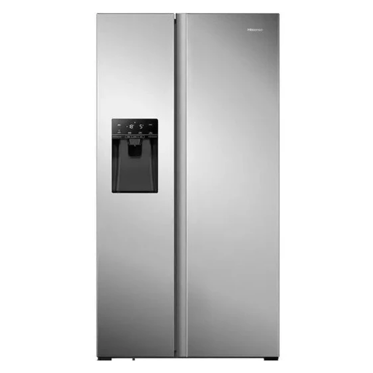 Hisense RS694N4TIE 91cm No Frost American Style Fridge Freezer - Stainless Steel Freestanding Frost Free American Style Fridge Freezer Non Plumbed In H 179.3cm x W 91cm