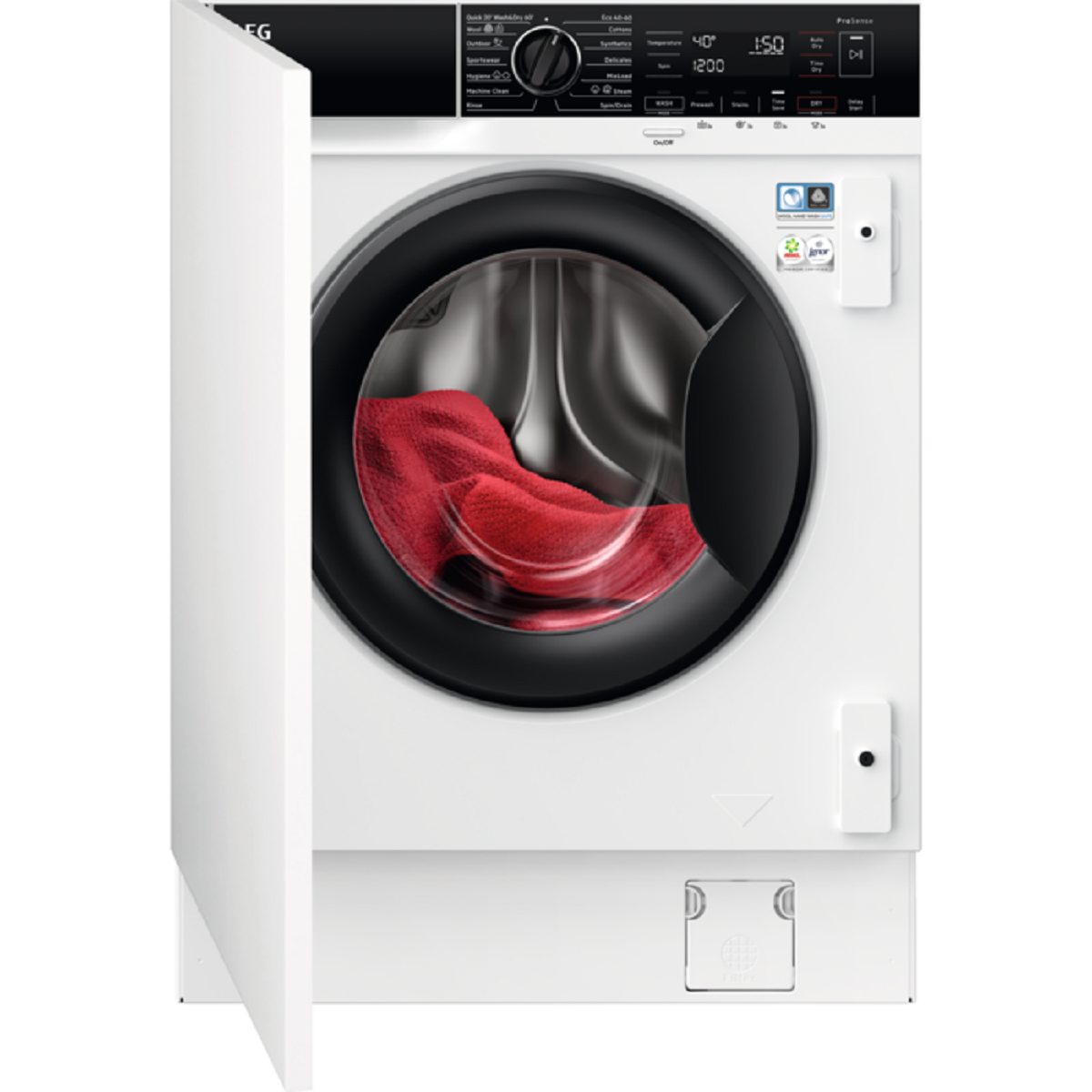 AEG 7000 Series L7WC84636BI Integrated 8 kg Washer Dryer