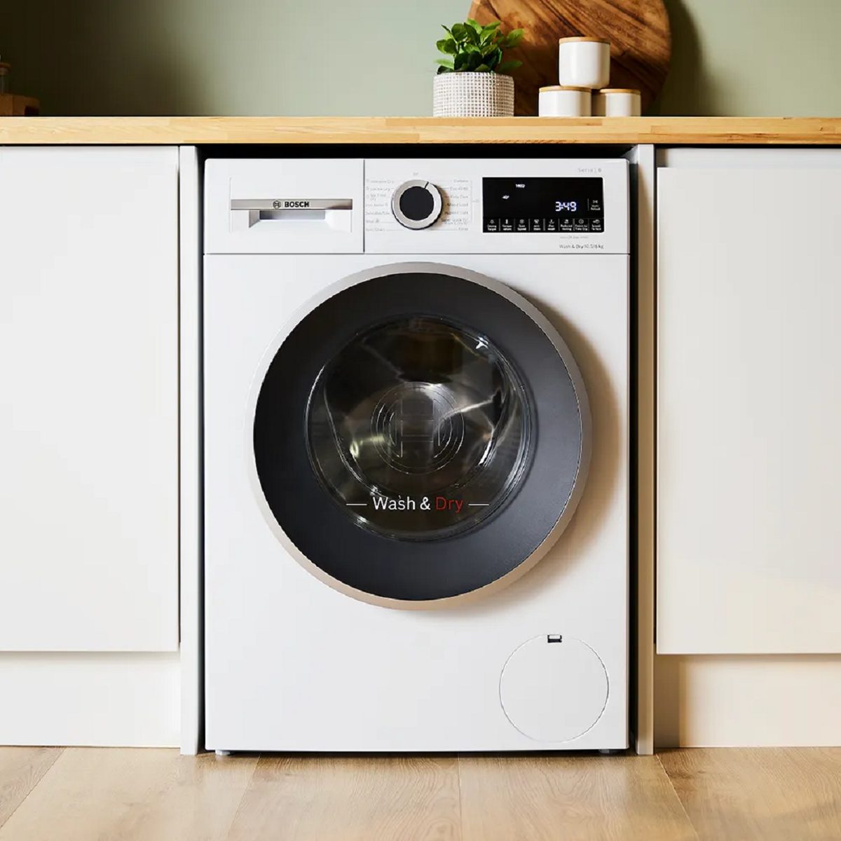 BOSCH Series 6 WNG25401GB AntiStain 10.5 kg Washer Dryer - White