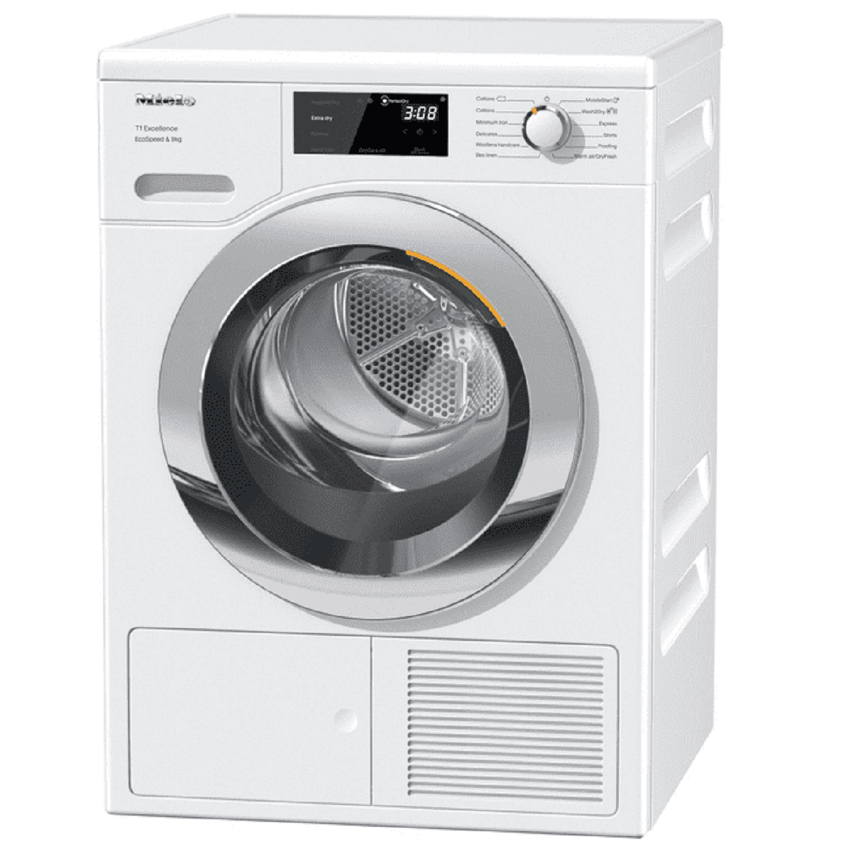 MIELE TEH785WP ECOSPEED & 9kg HEAT PUMP DRYER, WHITE