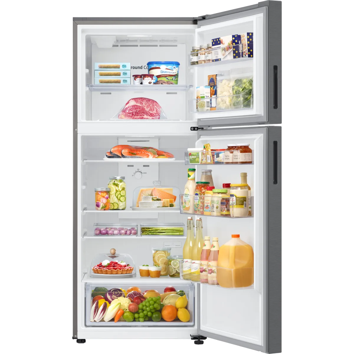 Samsung 28 Inch Wide 15.6 Cu. Ft. Energy Star Certified Top Freezer Refrigerator with LED Lighting - Image 4